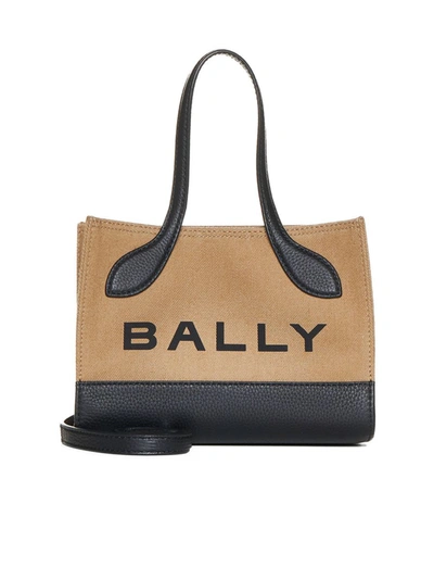 Bally Bags In Sand/black+oro