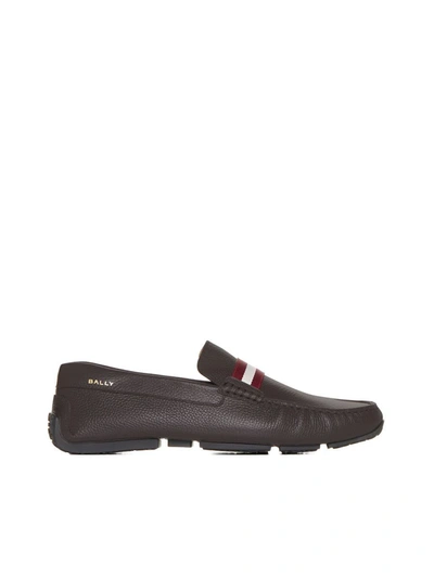 Bally Loafer With Logo In Ebano 21