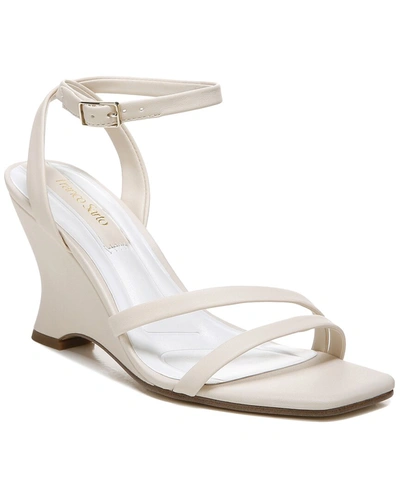 Franco Sarto Franca Leather Ankle Strap Sandal In White