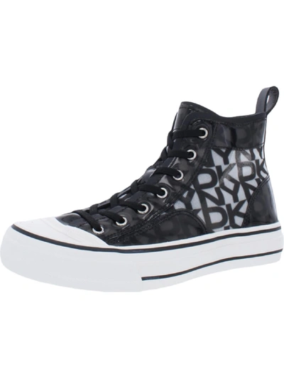 Dkny Sid Womens Lifestyle Fashion High-top Sneakers In Black