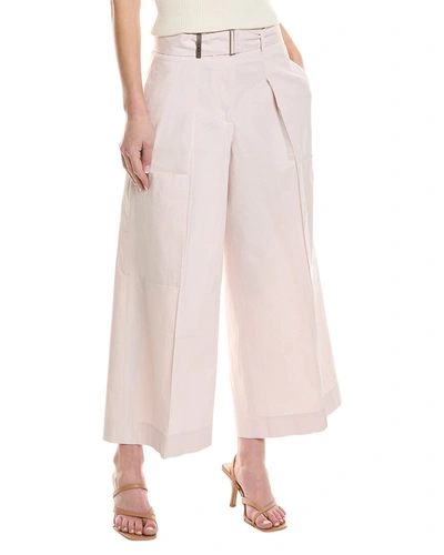 Peserico Cropped Pant In Pink