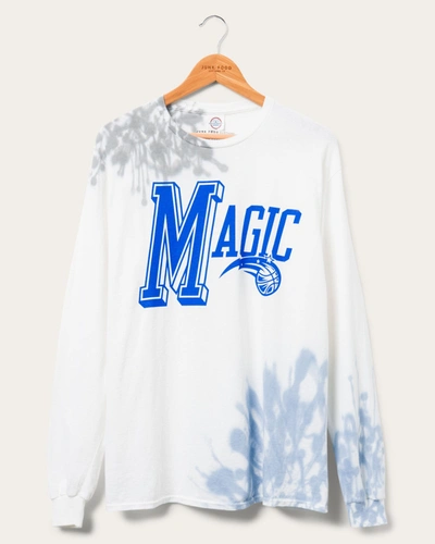 Junk Food Clothing Nba Orlando Magic Tie Dye Flea Market Long Sleeve Tee In White