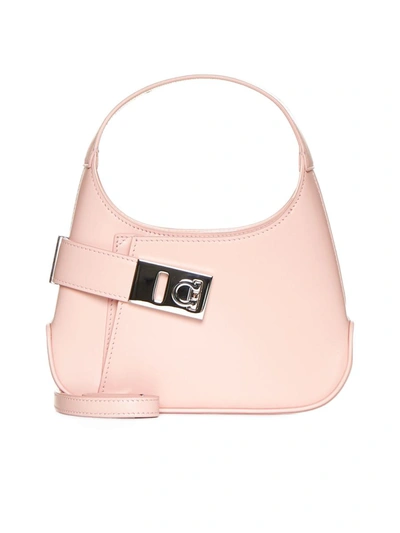 Ferragamo Shoulder Bag In Nylund Pink