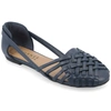 Journee Collection Journee Ekko Weave Flat In Blue