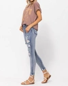 Judy Blue Destroyed Bleached In Blue White In Blue
