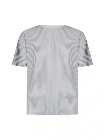 Issey Miyake Homme Plisse  T-shirts And Polos In Light Gray