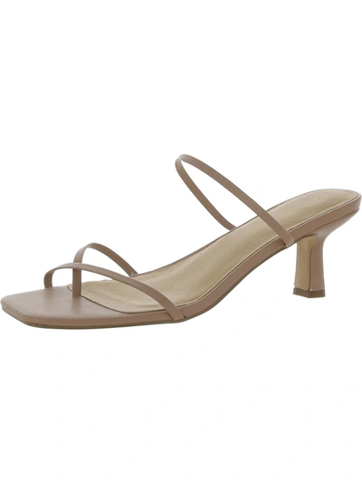 Abercrombie & Fitch Amery Womens Leather Slip-n Heels In Beige