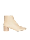 Mm6 Maison Margiela 70mm Nappa Leather Ankle Boots In Boulder