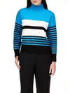 Sanctuary Cruise Stripe Mock Neck Sweater In Blue