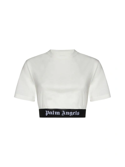 Palm Angels T-shirt In Off White Black