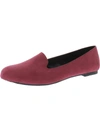 ATAIWEE WOMENS FAUX SUEDE SLIP-ON LOAFERS