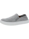 STEVE MADDEN FAYNA WOMENS FAUX SUEDE LOW-TOP SLIP-ON SNEAKERS