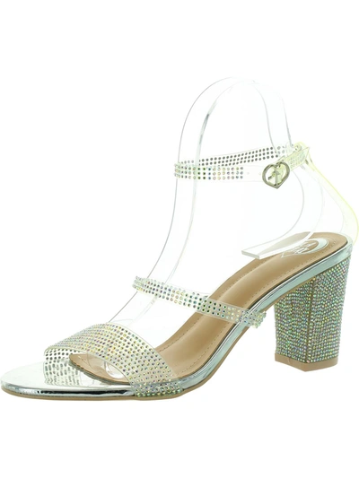 Lala Ikai Womens Embellished Heels Ankle Strap In Green
