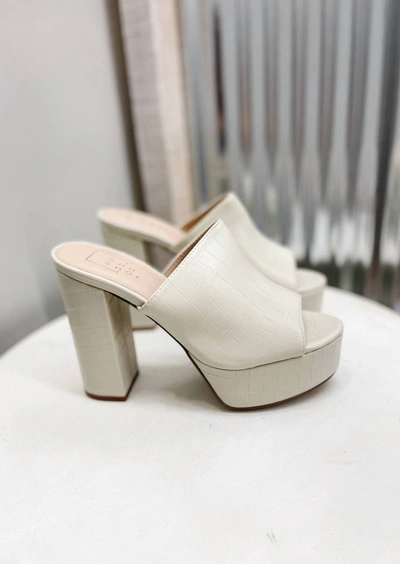 Shu Shop Edna Heels In Bone In White