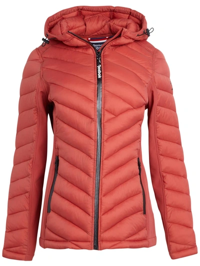 Reebok Olrb627ec Womens Quilted Warm Glacier Shield Coat In Pink