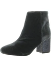 SBICCA PRISMATIC WOMENS VELOUR ANKLE BOOTIES