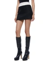 Alice And Olivia Alice + Olivia Bailey Colorblock Bouclé Miniskirt In Black