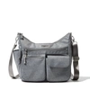 Baggallini Women's Modern Everywhere Hobo Crossbody Bag With Wristlet In Grey