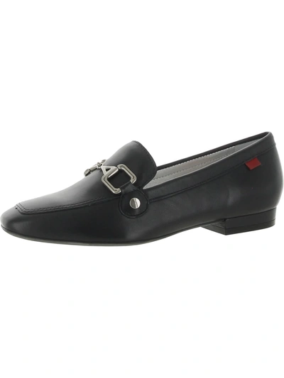 Marc Joseph West Houston Womens Leather Slip-on Loafers In Black