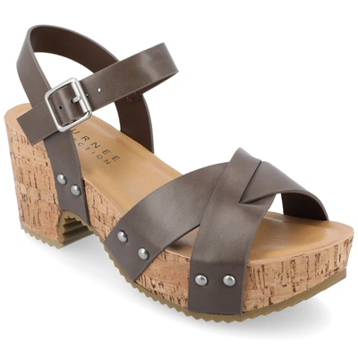 Journee Collection Collection Women's Tru Comfort Foam Valentina Sandals In Brown