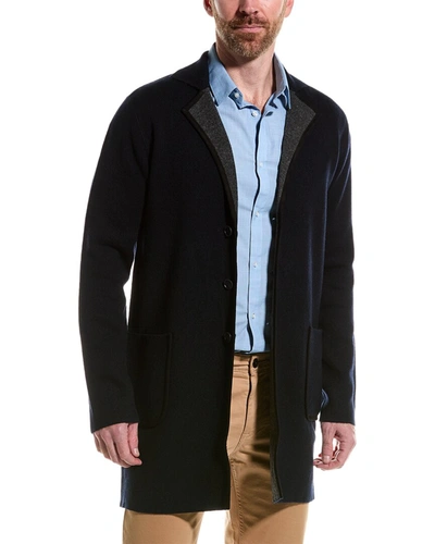Raffi Reversible Wool & Cashmere-blend Coat In Black