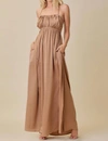 MUSTARD SEED THE WAIT IS OVER MAXI DRESS IN LATTE