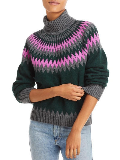 Jumper1234 Womens Wool Cashmere Turtleneck Sweater In Green