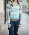 Free People Pullover Twinkle Star In Mojito In Blue