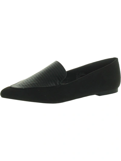 Feversole Womens Textured Slip-on Loafers In Black