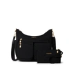 Baggallini Modern Everywhere Hobo Crossbody Bag With Wristlet In Black