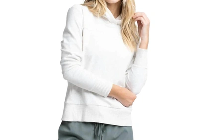 Southern Tide Stassi Hoodie In Heather Star White