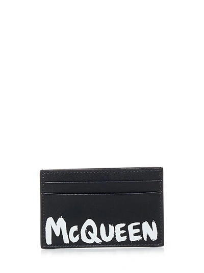 Alexander Mcqueen Portafogli Mcqueen Graffiti  In Nero