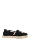 KENZO CANVAS ESPADRILLES WITH LOGO EMBROIDERY