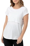 Ripe Maternity Richie Nursing Shirt In White