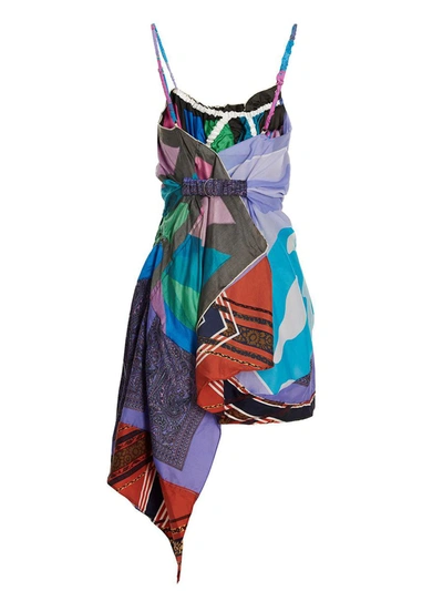 1/off Slip Scarf Dresses In Multicolor