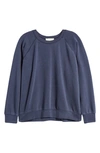 Treasure & Bond Shrunken Crewneck Sweatshirt In Navy Blazer