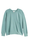 Treasure & Bond Shrunken Crewneck Sweatshirt In Green Seaglass