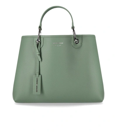Ea7 Emporio Armani  Myea Sage Green Shopping Bag