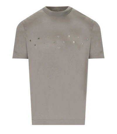 Ea7 Emporio Armani  Puffy Moon T-shirt With Logo In Beige