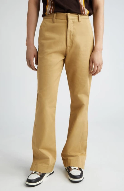 Amiri Kick Flare Chinos In Sepia Tint