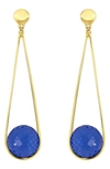 Dean Davidson Ipanema Drop Earrings In Midnight Blue/gold