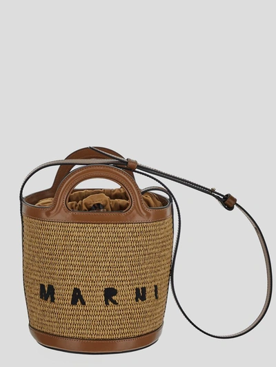 Marni Bucket Bag In Brown