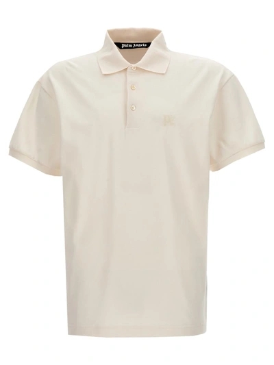 Palm Angels White Monogram Logo Polo