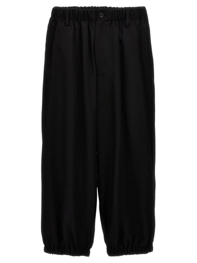 Yohji Yamamoto U-gather Cropped Pants Black