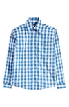 AGBOBLY GINGHAM COTTON BUTTON-UP SHIRT