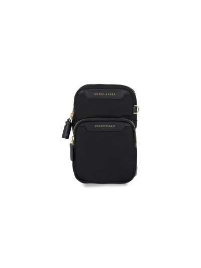 Anya Hindmarch Essentials Recycled-canvas Cross-body Bag In Black  