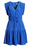 ELIZA J OBI GATHERED TIE WAIST DRESS