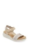 On Foot 90502 Daytona Platform Sandal In Beige