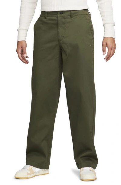 Nike Life Stretch Cotton Chino Pants In Green