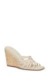 Paige Stacey Three-band Wedge Espadrilles In Bone